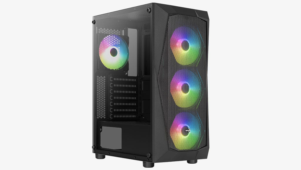 Aerocool Falcon ARGB Midi Tower Schwarz