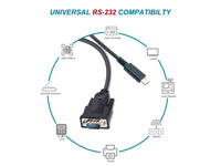 Equip USB-C auf Serial (DB9) Kabel, M/M, 1.5m