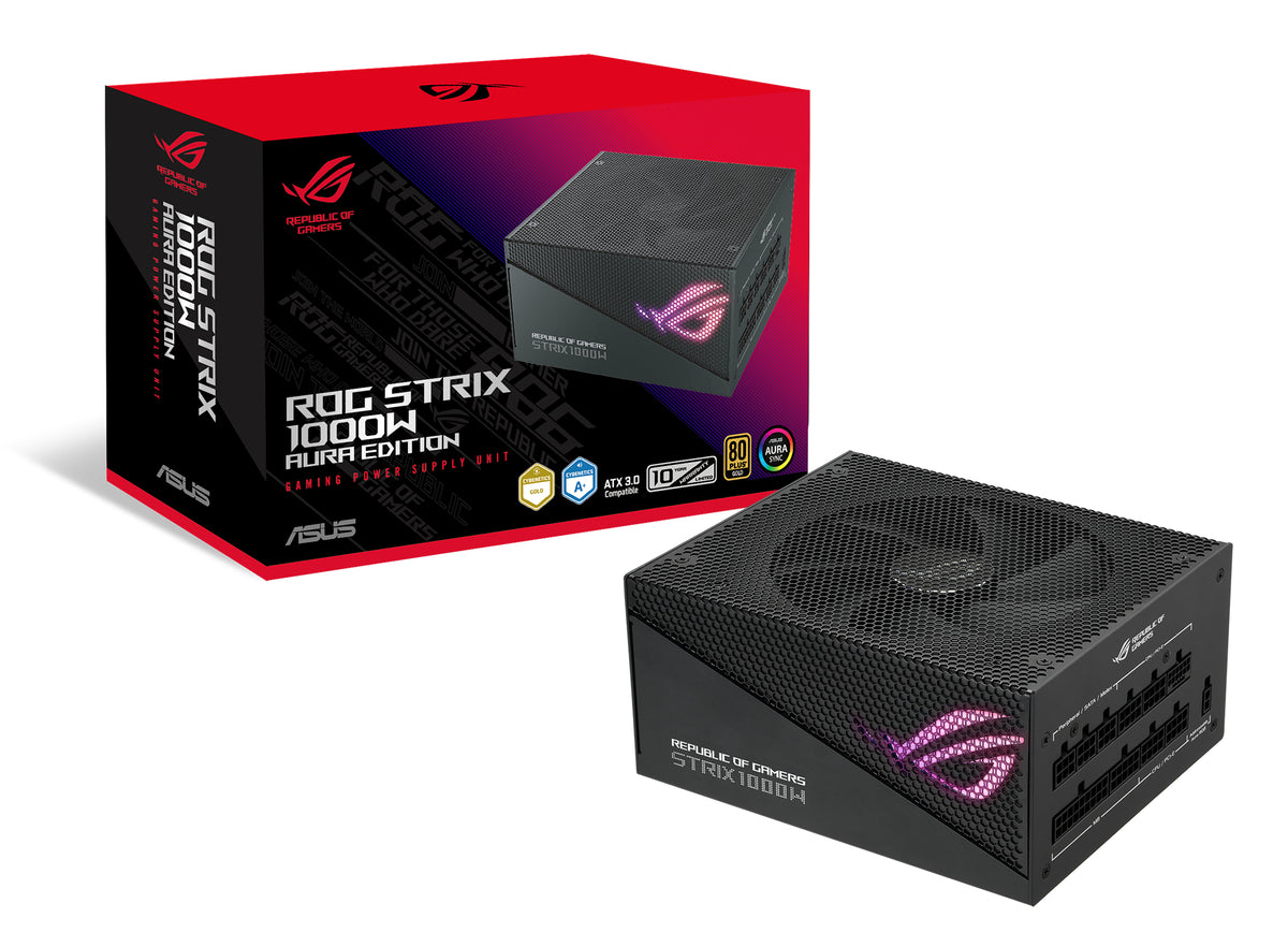 ASUS ROG Strix 1000W Gold Aura Edition Netzteil 20+4 pin ATX ATX Schwarz