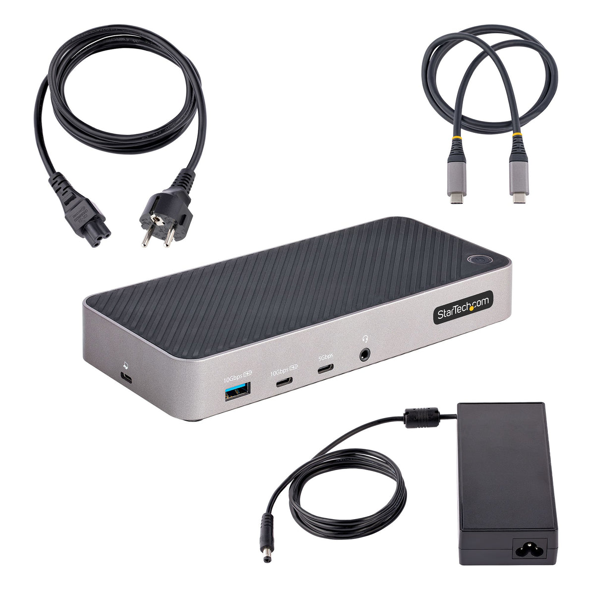 StarTech.com USB-C Drei Monitor Dockingstation - HDMI/DP Dreifach 4K USB C Dock - 5x USB Hub - GbE - 100W PD - Universelle Multi-Monitor Dockingstation - Thunderbolt 3/4 Kompatibel