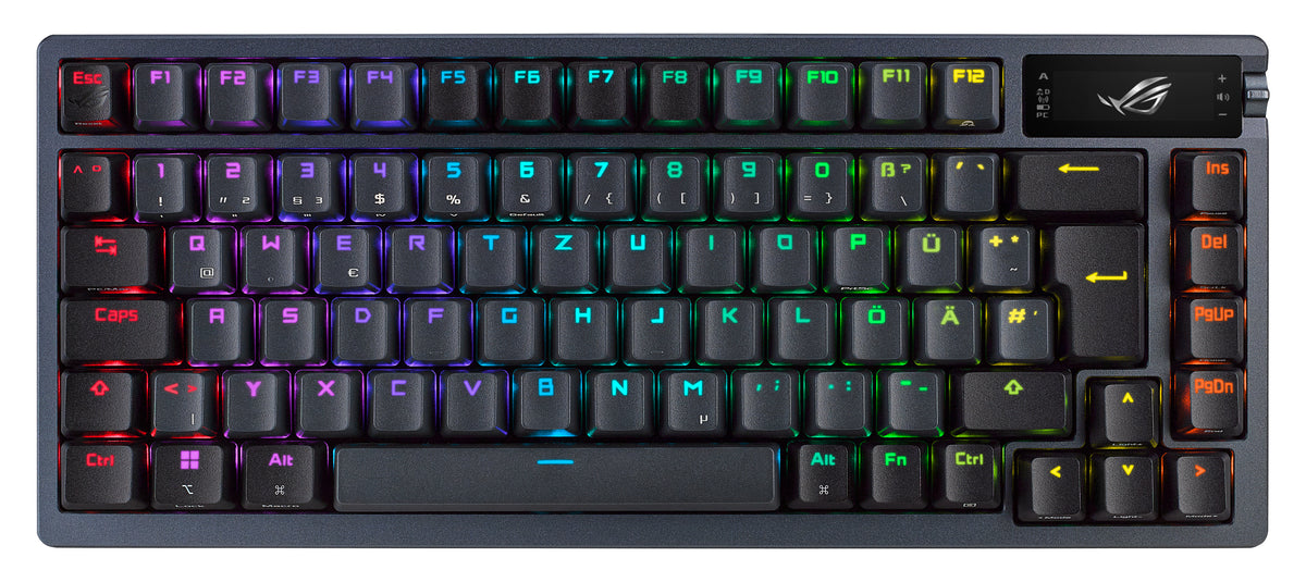 ASUS ROG Azoth Tastatur Gaming USB + RF Wireless + Bluetooth QWERTY Schwarz