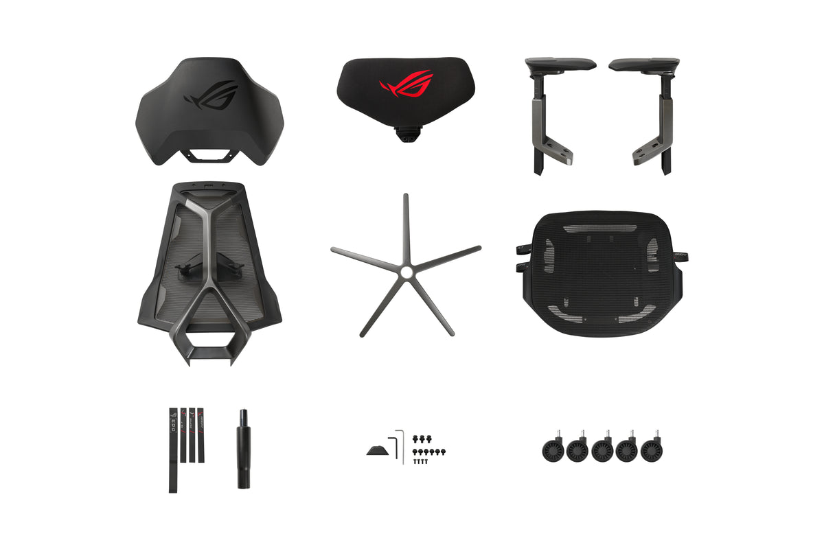ASUS ROG Destrier Ergo Netz-Sitz Vernetzte Rückenlehne