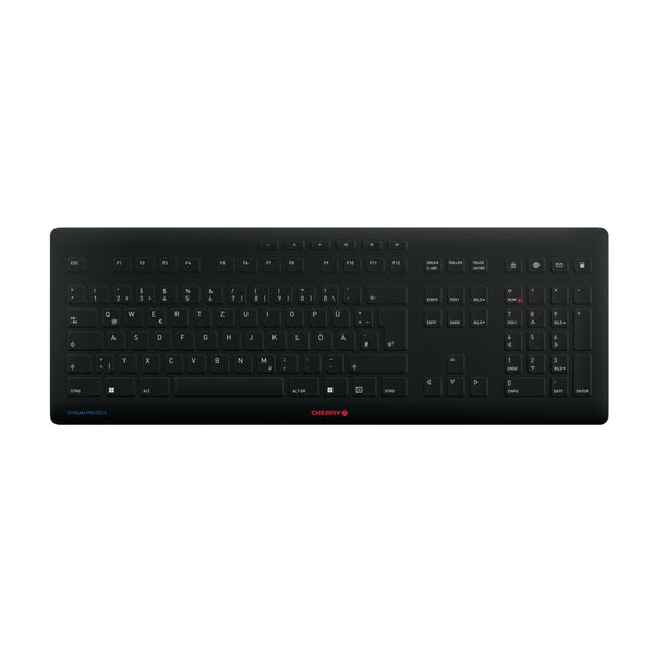 Tastiera wireless Contour Design Stream Universal RF + USB QWERTZ Tedesca Nero