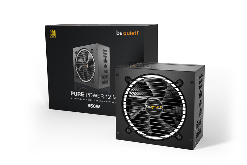 be quiet! Pure Power 12 M Netzteil 650 W 20+4 pin ATX ATX Schwarz