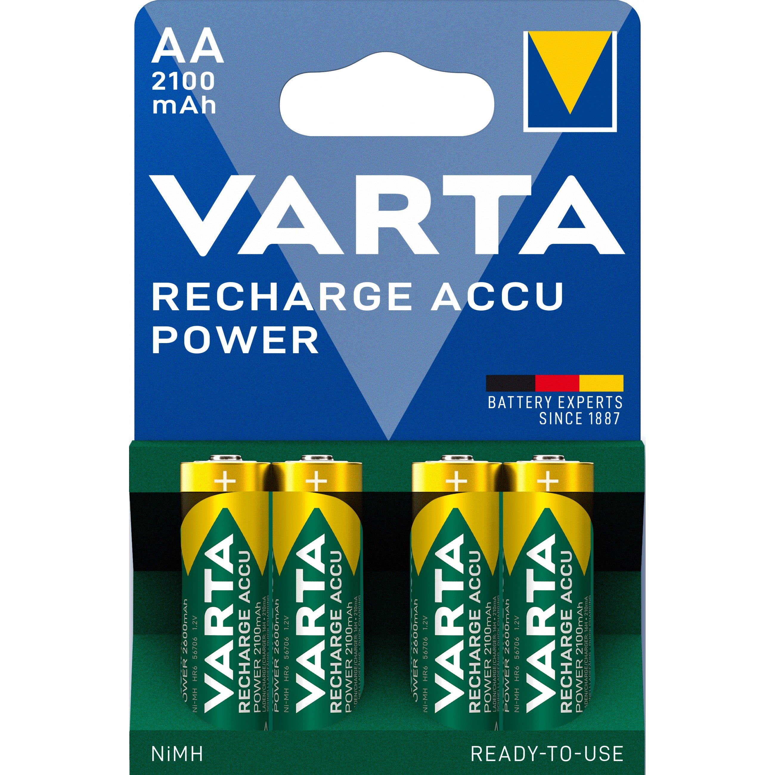 Akku AA 1.2V (HR06) *Varta* Recharge Accu - 4er-Pack