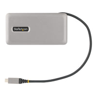 StarTech.com USB-C Multiport Adapter - USB C auf VGA/4K 60Hz HDMI Adapter - 3-Port USBC Hub - 100W PD - GbE - USB C Dockingstation/Laptop Dock - Mini/Reise Dock USB C Adapter - 30 cm Integ. Kabel mit Kabelschlitz