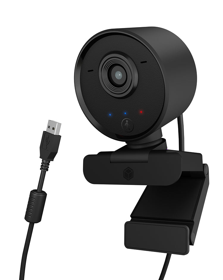 ICY BOX IB-CAM502-HD, FHD Webcam, 1080P, eingebautes Mikrophone, Fernbedienung
