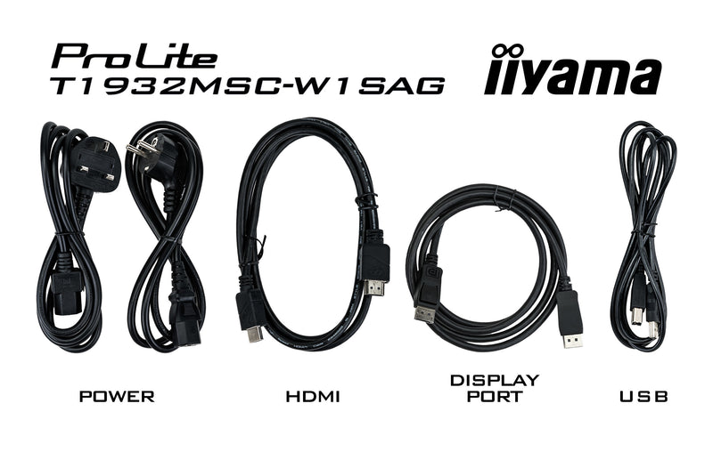 iiyama ProLite T1932MSC-W1SAG Computerbildschirm 48,3 cm (19") 1280 x 1024 Pixel Full HD LED Touchscreen Tisch Weiß