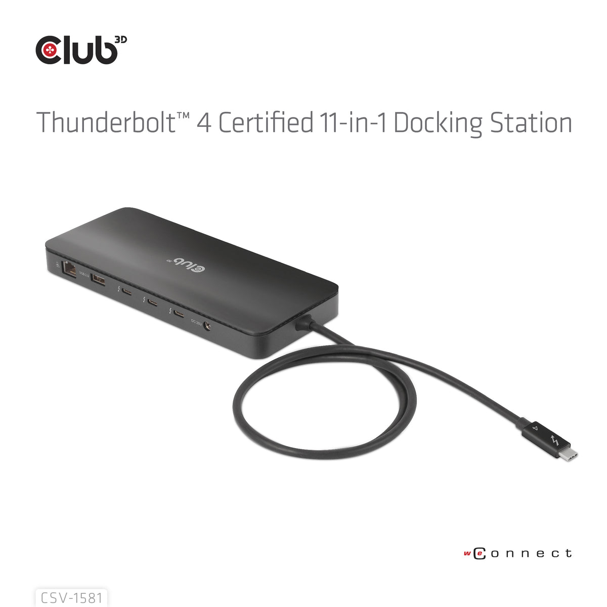 CLUB3D Thunderbolt™ 4 Zertifizierte 11-in-1-Docking-Station