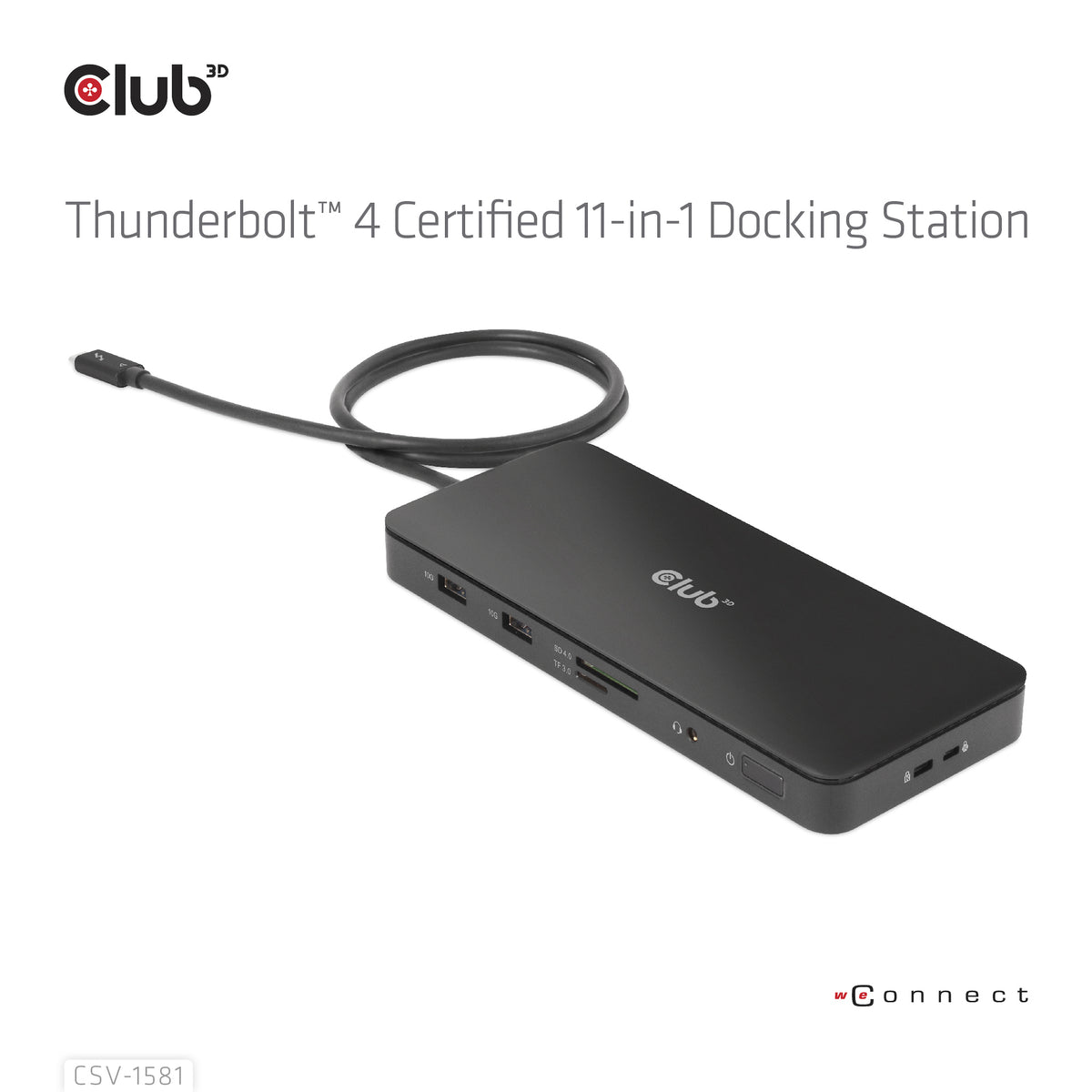 CLUB3D Thunderbolt™ 4 Zertifizierte 11-in-1-Docking-Station