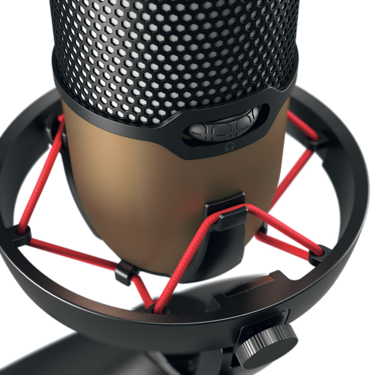 CHERRY UM 9.0 PRO RGB Schwarz, Kupfer Tischmikrofon