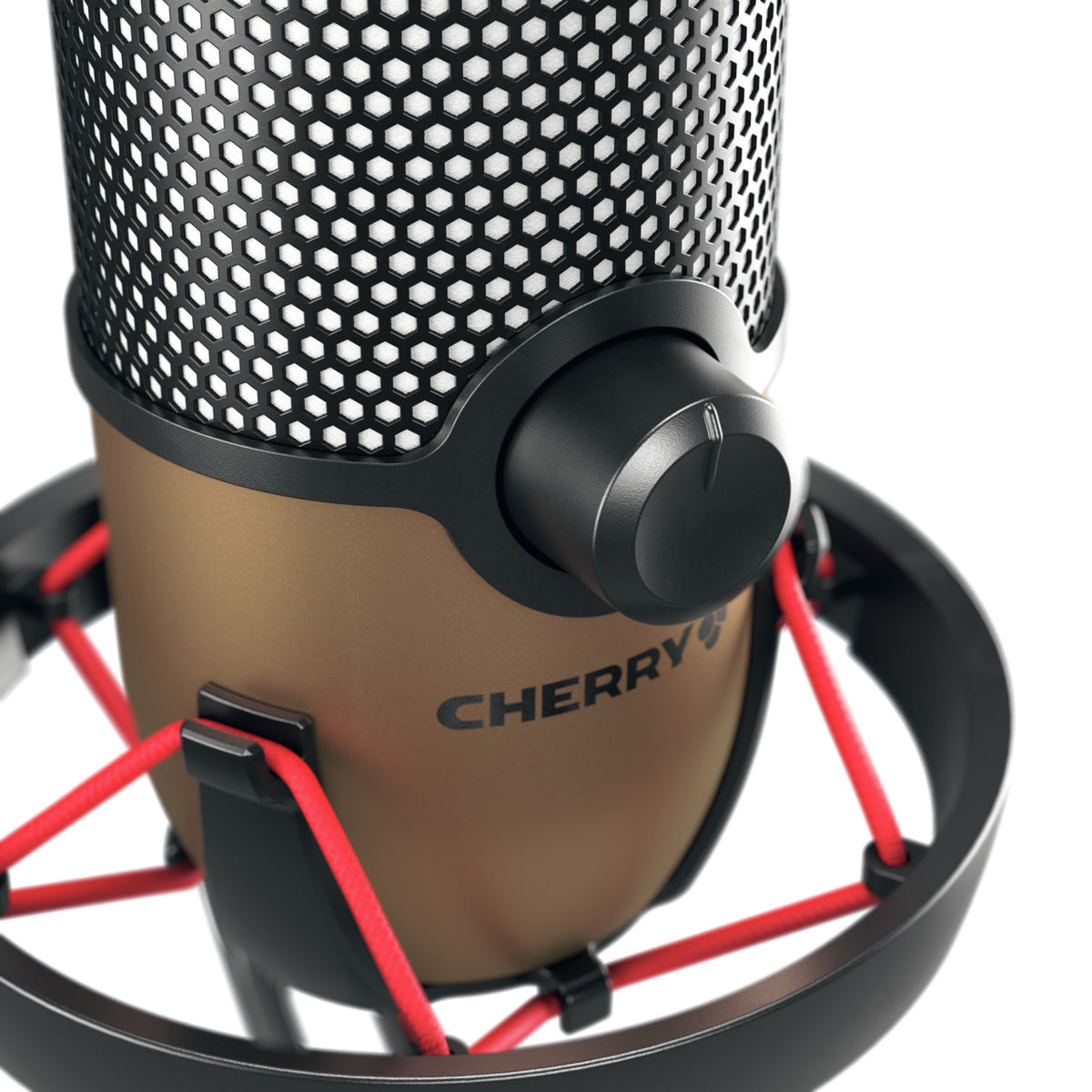 CHERRY UM 9.0 PRO RGB Schwarz, Kupfer Tischmikrofon