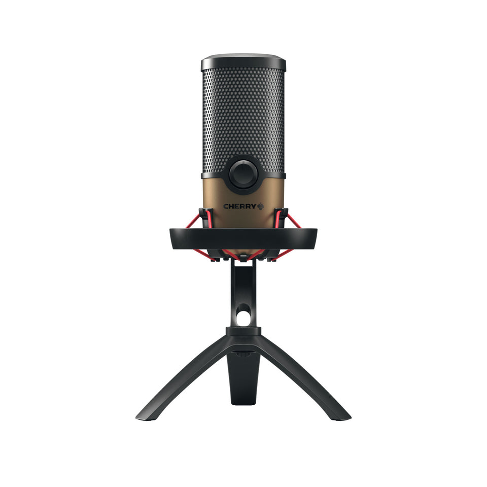 CHERRY UM 9.0 PRO RGB Noir, Microphone de table en cuivre