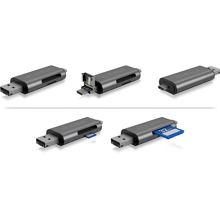 ICY BOX IB-CR200-C Multi-USB SD/MicroSD Kartenleser