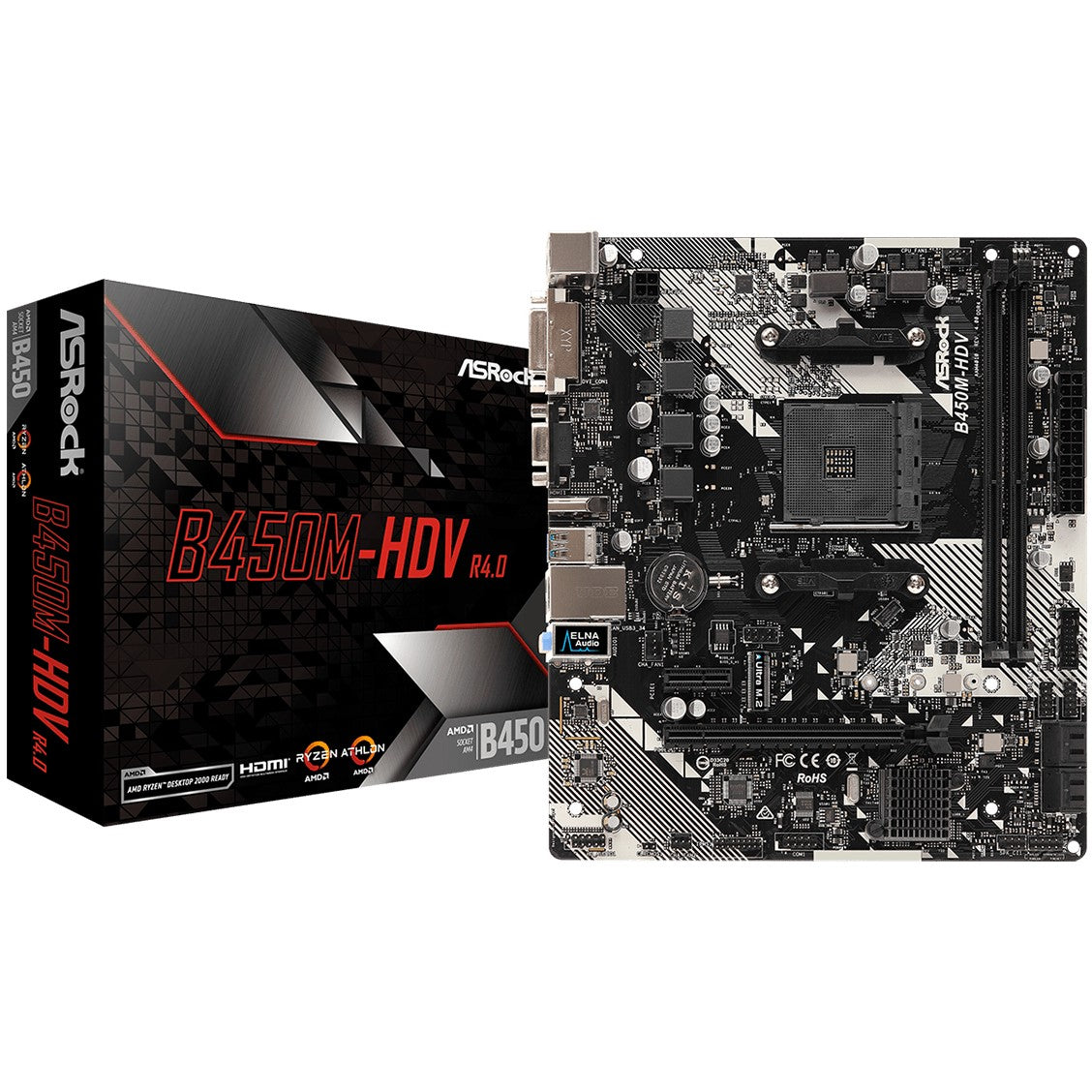 AM4 ASRock B450M-HDV R4.0 mATX
