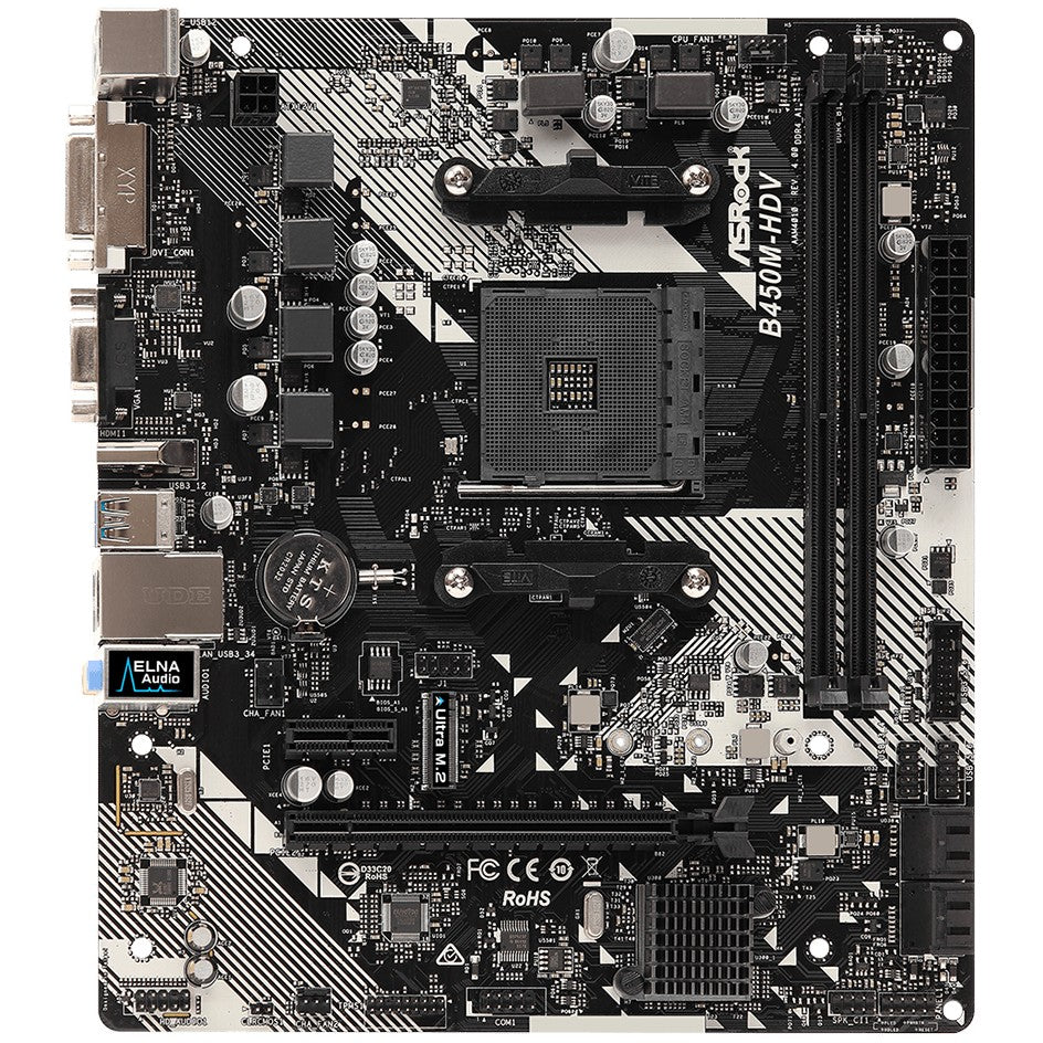 AM4 ASRock B450M-HDV R4.0 mATX