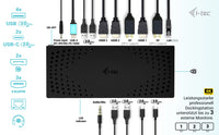 i-tec USB 3.0 / USB-C / Thunderbolt, 3x 4K Docking Station Gen 2 + Power Delivery 100W