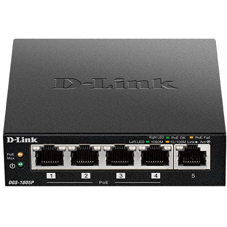 5P D-Link DGS-1005P/E POE+ 60W