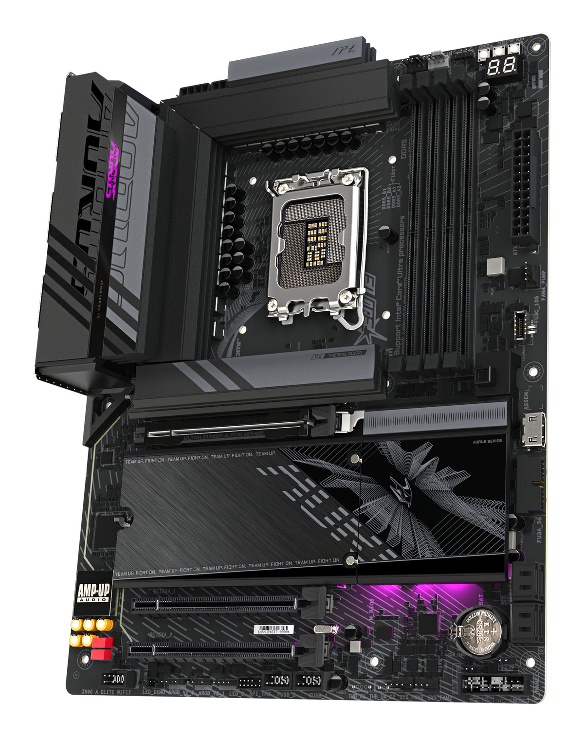 GIGABYTE Z890 AORUS ELITE WIFI7 Mainboard - Unterstützt Intel Core Ultra (Serie 2) CPUs, 16+1+2 Phasen VRM, bis zu 8800MHz DDR5 (OC), 1xPCIe 5.0 + 3xPCIe 4.0, Wi-Fi 7, 2.5GbE LAN, Thunderbolt 4