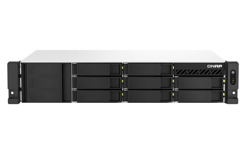 QNAP TS-873AEU-4G NAS & Speicherserver Rack (2U) Ryzen Embedded V1500B 4 GB DDR4 0 TB QuTS hero Schwarz