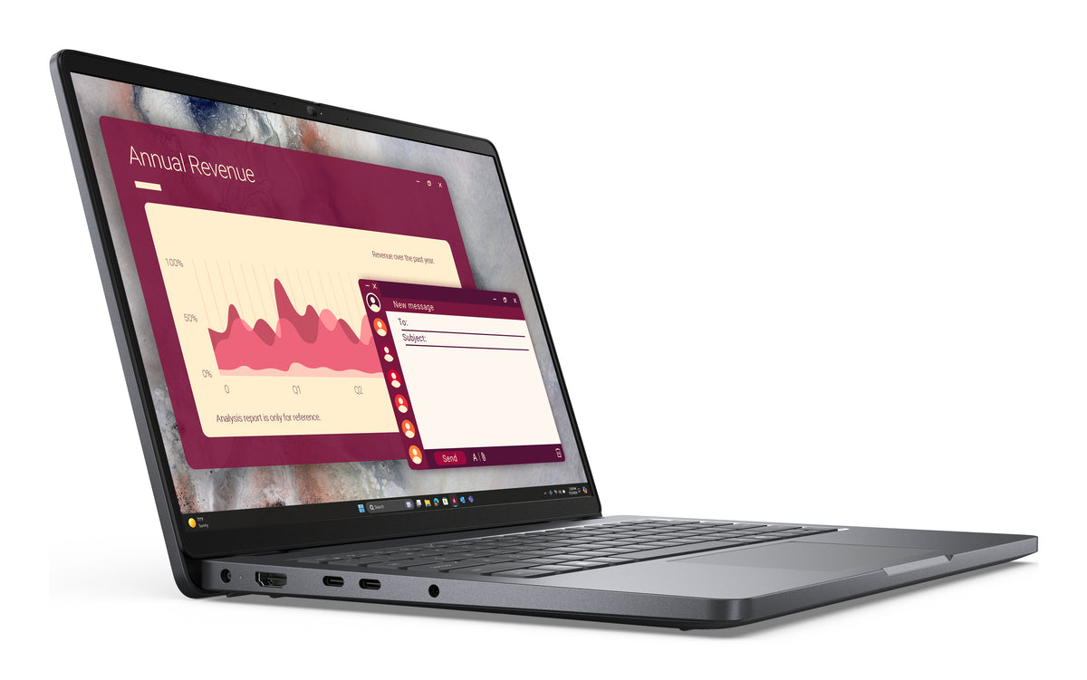 DELL Pro 14 PC14250 Intel Core Ultra 5 225U Laptop 35,6 cm (14") Full HD+ 16 GB DDR5-SDRAM 512 GB SSD Wi-Fi 6E (802.11ax) Windows 11 Pro Schweiz Schwarz