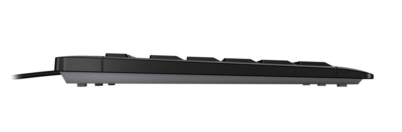 CHERRY STREAM Tastatur Heimbüro USB QWERTY Portuguesisch Schwarz, Grau