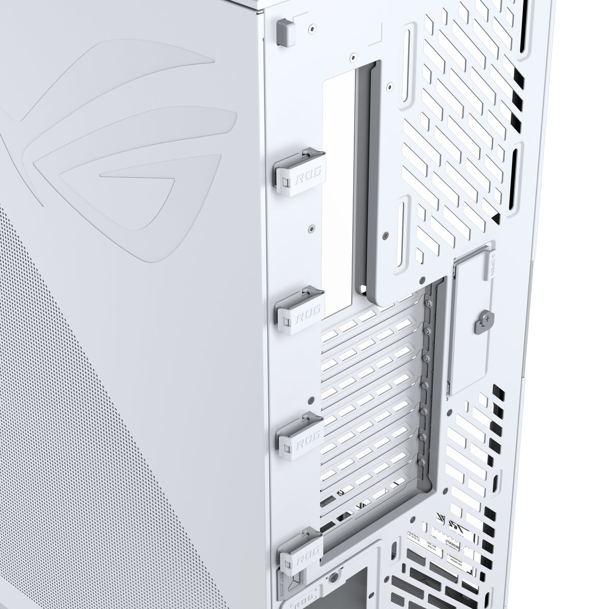 ASUS ROG CRONOX GR801 CURVE TG ARGB WHITE Midi Tower Weiß