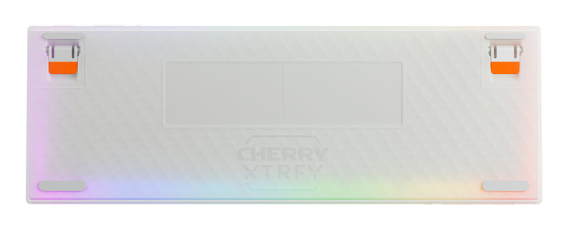 CHERRY K5 PRO TMR COMPACT Tastatur Gaming USB QWERTY US Englisch Orange, Weiß