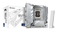 GIGABYTE B860I AORUS PRO ICE Mainboard - Intel Core Ultra CPUs, 8+1+2+1 Phasen VRM, bis zu 9200MHz DDR5, 1xPCIe 5.0 + 1xPCIe 4.0 M.2, 2,5 GbE LAN, WIFI 7, Thunderbolt 4