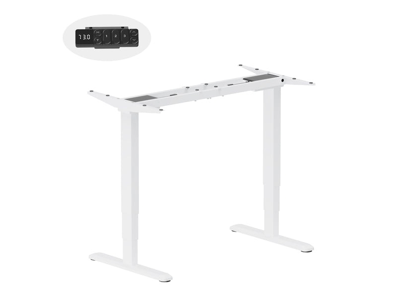 Equip ERGO Elektrisches Steh-Sitz-Schreibtischgestell, Weiß