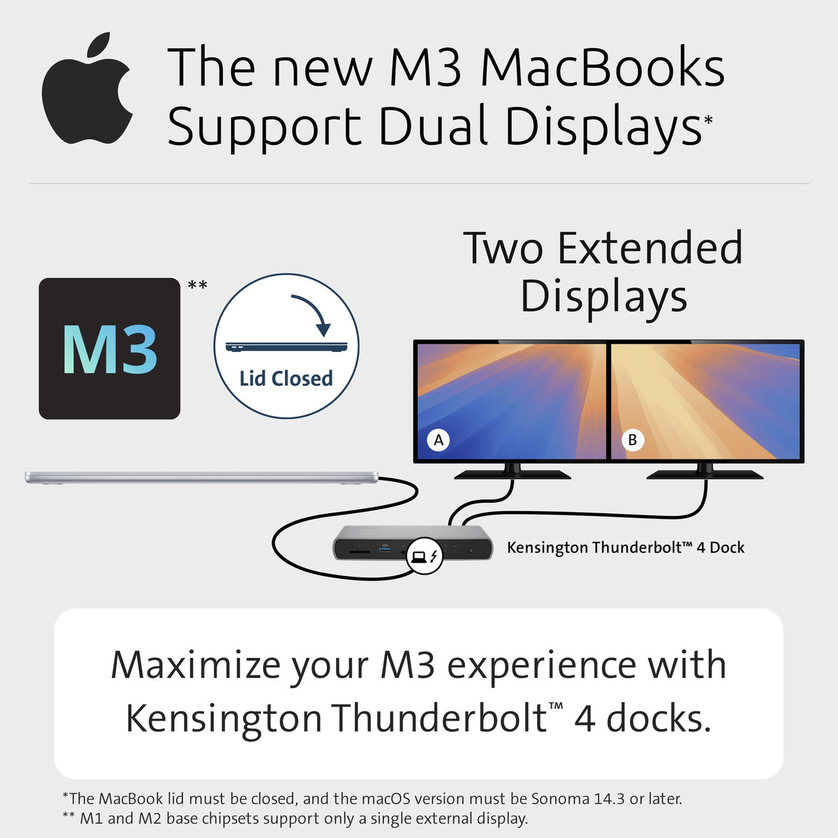 Kensington SD5760T Thunderbolt 4 Dockingstation mit Dual 4K und 96 W PD