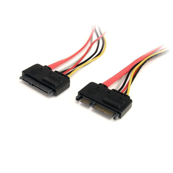 StarTech.com SATA Verlängerung 30cm - 22pin Kombikabel Stecker / Buchse