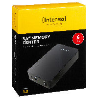 Intenso Memory Center Externe Festplatte 6 TB 5400 RPM 3.5" USB Typ-A 3.2 Gen 1 (3.1 Gen 1) Schwarz