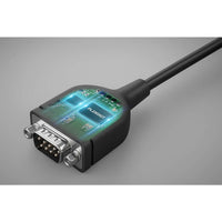 Manhattan 154499 Serien-Kabel Schwarz 1 m USB Typ-C DB-9