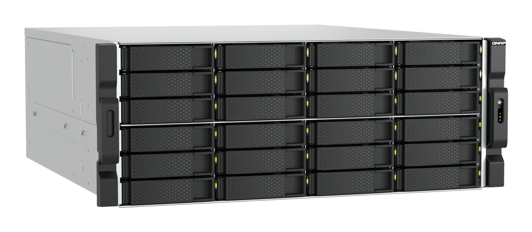 QNAP TS-h2477AXU-RP Speicherserver Rack (4U) AMD Ryzen™ 7 7745 32 GB DDR5 0 TB QNAP QTS Schwarz, Grau