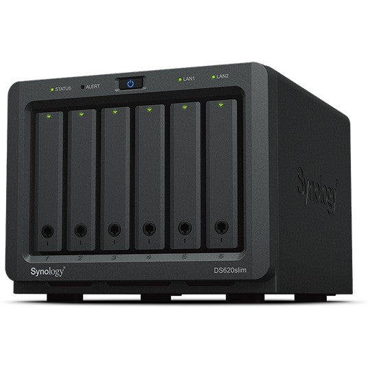6-Bay Synology DS620SLIM - CPU Celeron J3355 - nur 2.5" Laufwerke