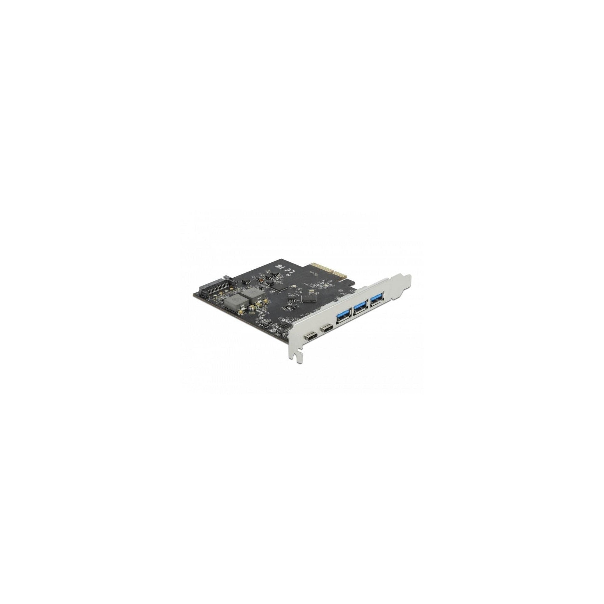 Delock PCIe 2x USB-Typ-C, 3x USB-A