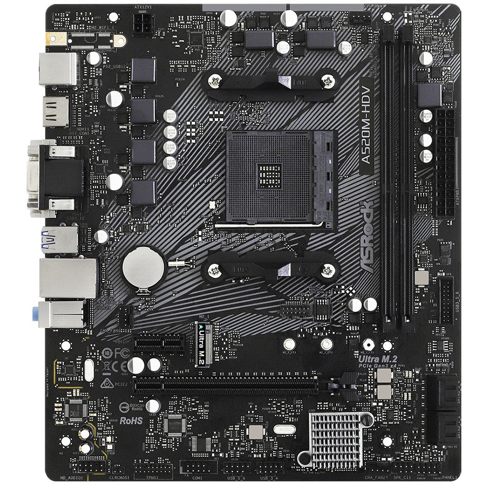 AM4 ASRock A520M-HDV mATX