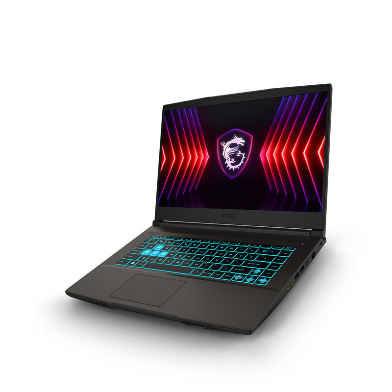 MSI Thin 15 B12UC-2447XDE Intel® Core™ i5 i5-12450H Laptop 39,6 cm (15.6") Full HD 16 GB DDR4-SDRAM 512 GB SSD NVIDIA GeForce RTX 3050 Wi-Fi 6E (802.11ax) FreeDOS Grau