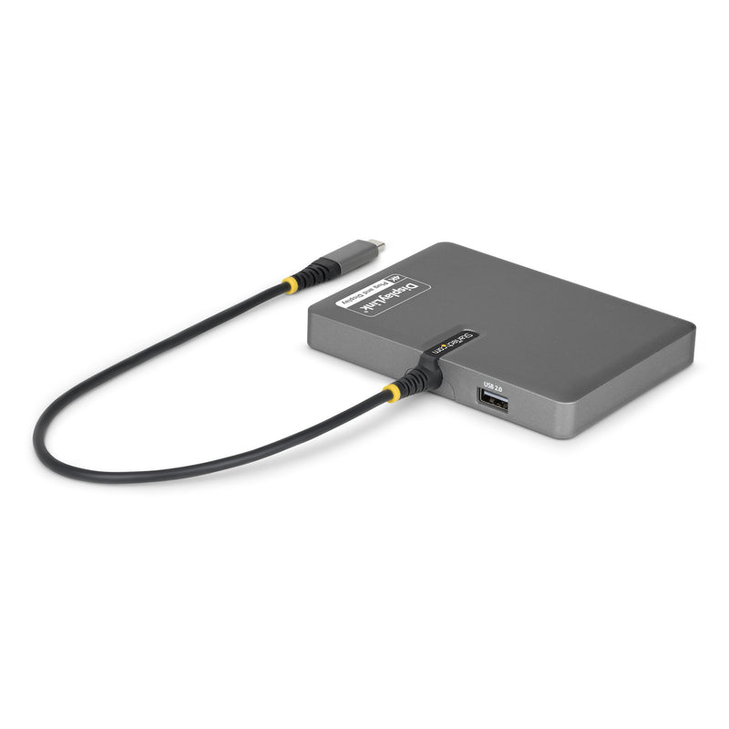 StarTech.com QUAD-USB-HDMI-ADAPT laptop-dockingstation & portreplikator Kabelgebunden USB 3.2 Gen 1 (3.1 Gen 1) Type-C Grau