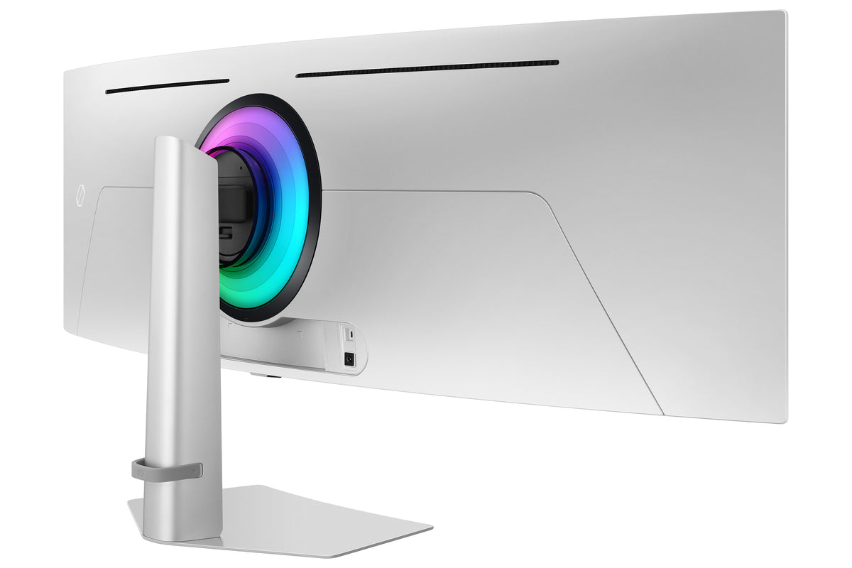 Samsung G93SC Computerbildschirm 124,5 cm (49") 5120 x 1440 Pixel Dual QHD OLED Silber