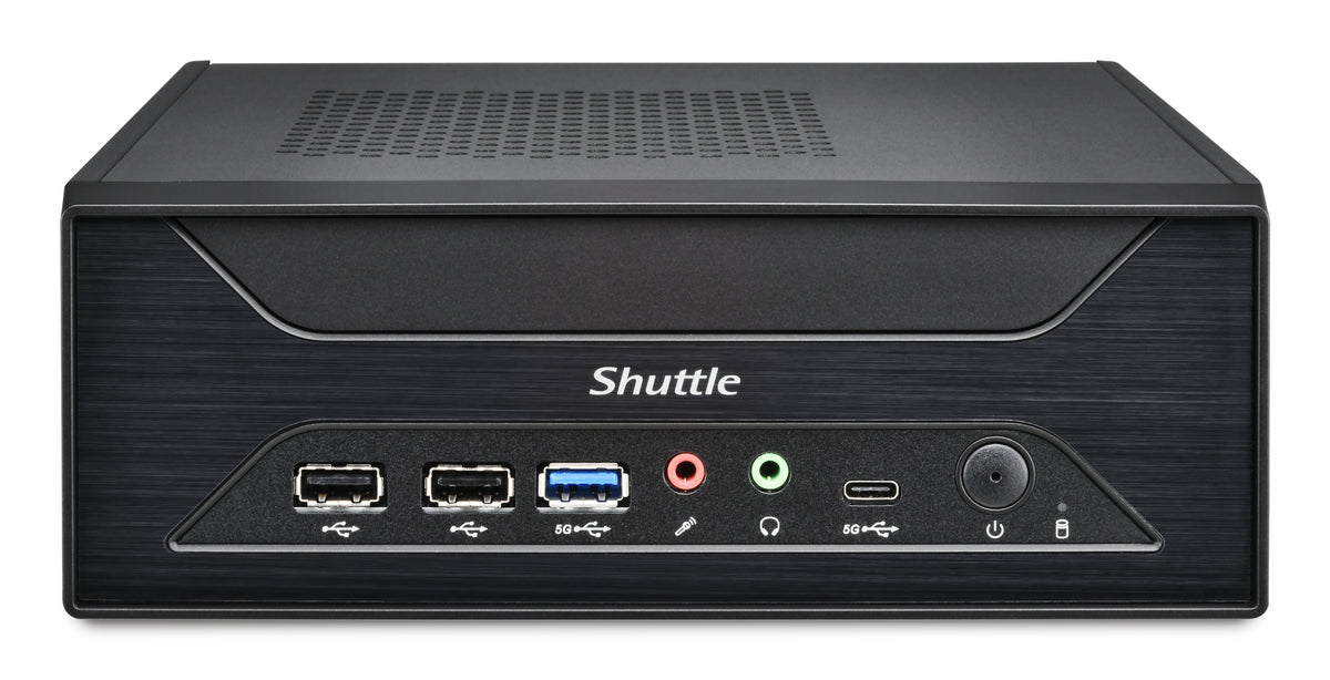 Shuttle XPC slim Barebone XH810 - S1851, Intel H810, 1xDP, 2xHDMI, 3x COM (RS232) , 2x Intel LAN, 2x 2.5", 8x USB, 3x M.2, 24/7 continuous operation