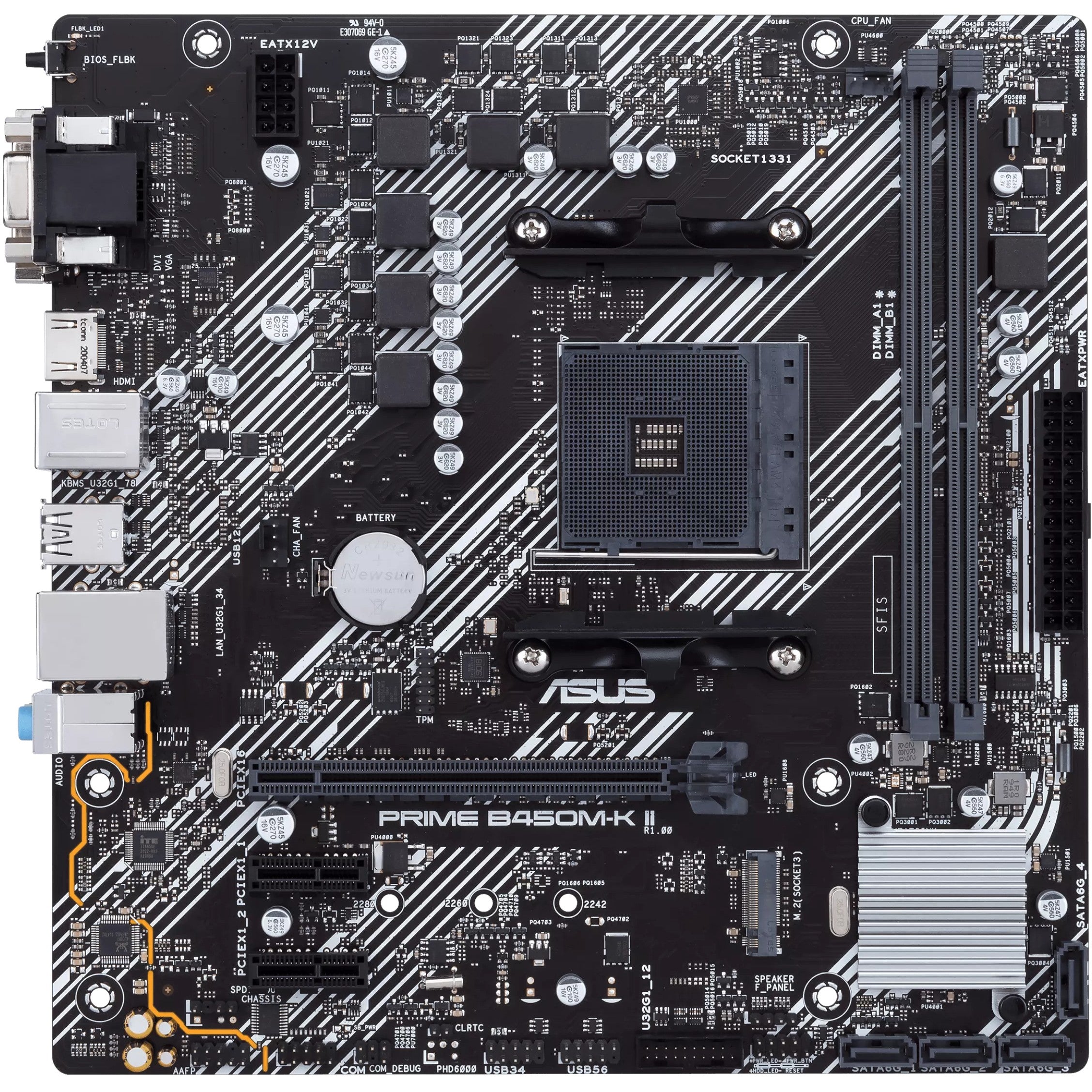 MB ASUS PRIME B450M-K II (AMD.AM4.DDR4.mATX)