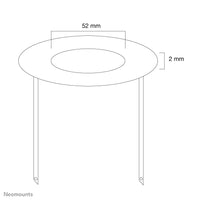 Neomounts FPMA-CRB5 Abdeckrosette - Durchm. 52 mm