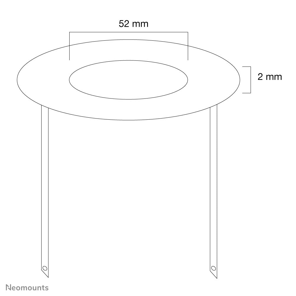 Neomounts FPMA-CRS5 Abdeckrosette - Durchm. 52 mm