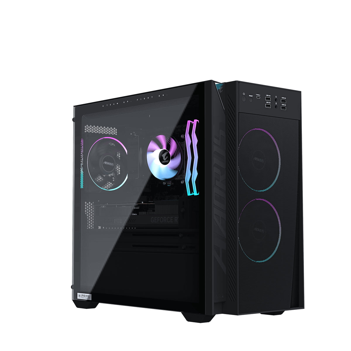 GIGABYTE AORUS PRIME 3 Gaming Desktop PC - AMD Ryzen 7 9700X, RTX 5070 12GB, 32GB DDR5-SDRAM, 1000GB SSD, Windows 11 Home