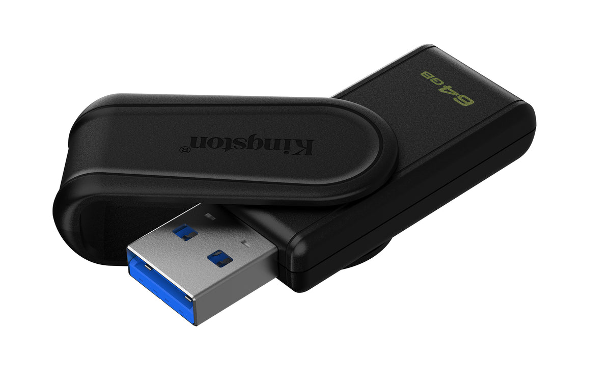 Kingston Technology DataTraveler 64GB Portable USB 3.2 Gen 1 Exodia S (Schwarz/Schwarz)