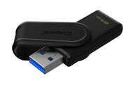 Kingston Technology DataTraveler 64GB Portable USB 3.2 Gen 1 Exodia S (Schwarz/Schwarz)