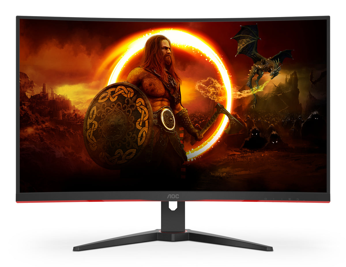 AOC G2 C32G2ZE/BK Computerbildschirm 80 cm (31.5") 1920 x 1080 Pixel Full HD LED Schwarz, Rot