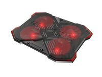 GENESIS Oxid 260 Llaptop-Kühlpad 43,9 cm (17.3") 1010 RPM Schwarz, Rot
